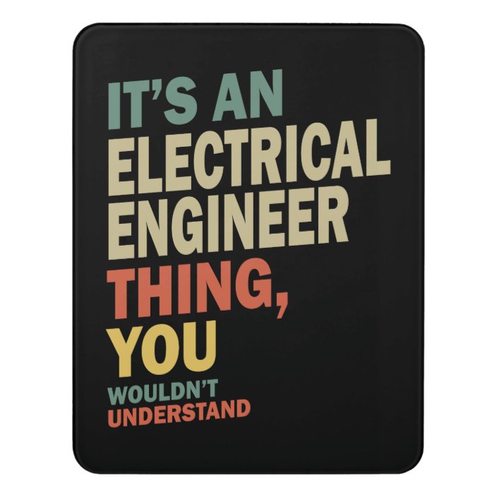 Electrical Engineer Job Title Gift Door Sign Zazzle.ca