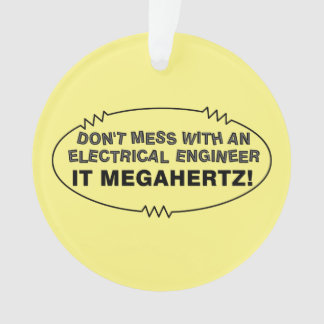 Electrical Engineer Megahertz Oval Ornament