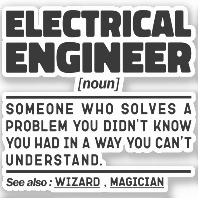 Electrical Engineer Noun Cool Engineering Graduate (Front)