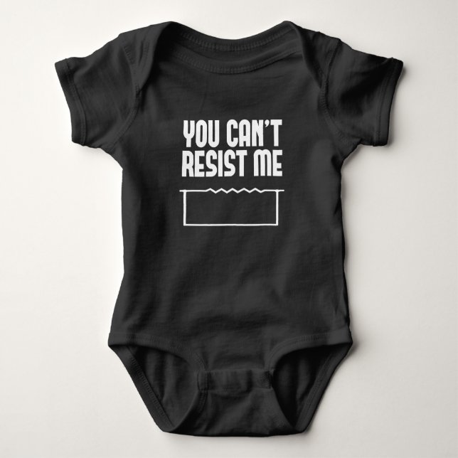 Electrical Engineer Resistor - Funny Flirt Date Baby Bodysuit (Front)
