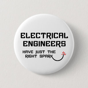 Electrical Engineer Right Spark 2 Inch Round Button