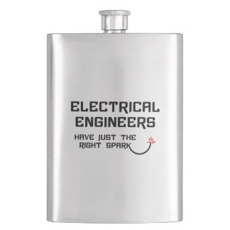 Electrical Engineer Right Spark Hip Flask