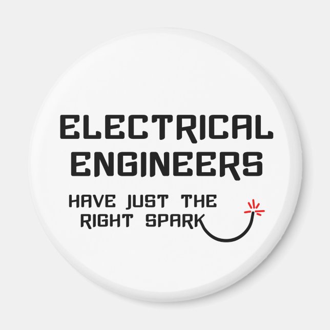 Electrical Engineer Right Spark Magnet (Front)