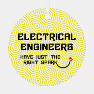 Electrical Engineer Right Spark Metal Ornament