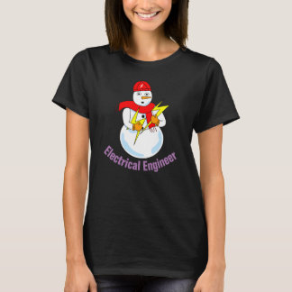 Electrical Engineer Snowman T-Shirt