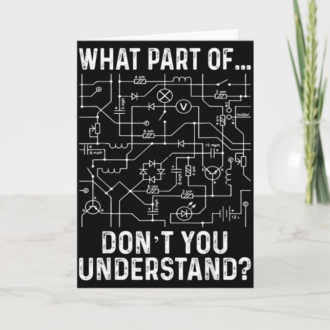 Electrical Engineering Electrical Engineer Men  Card (Front)