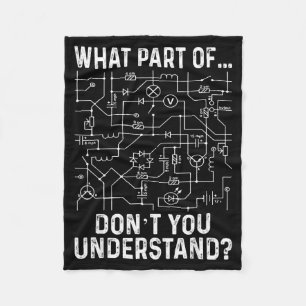 Electrical Engineering Electrical Engineer Men Fleece Blanket