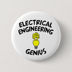 Electrical Engineering Genius 2 Inch Round Button