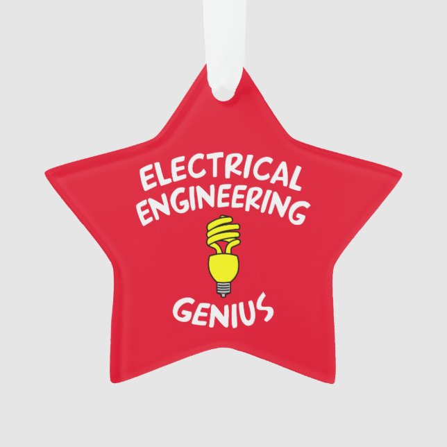Electrical Engineering Genius Ornament (Front)