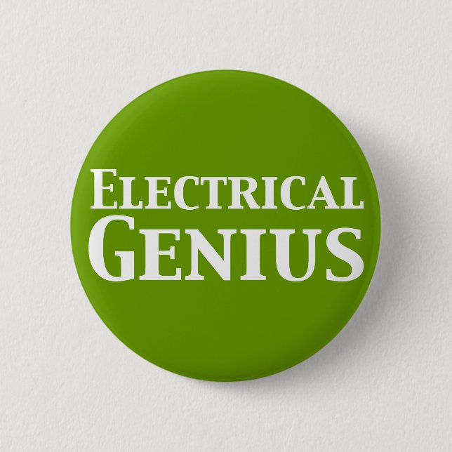 Electrical Genius Gifts 2 Inch Round Button (Front)