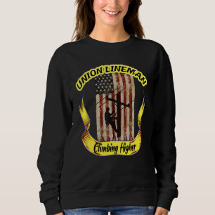 Electrical Lineman Cableman Stuff Electric Pole Cl Sweatshirt