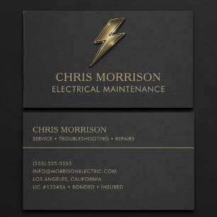 Electrical Maintenance Professional Business Card