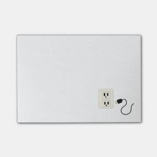 Electrical Outlet and Cord Post-it Notes