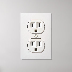 Electrical Outlet Plug-in Canvas Print
