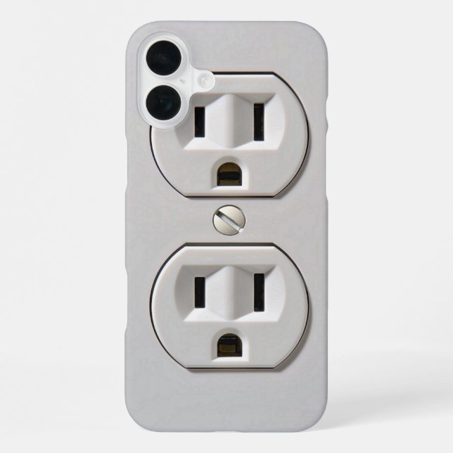 Electrical Outlet Plug-in iPhone Case (Back)