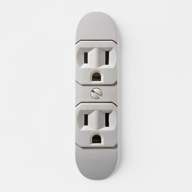 Electrical Outlet Plug in Skateboard (Front)