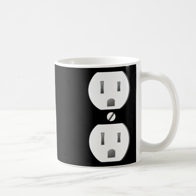 Electrical Outlet Socket Easy Costume  Coffee Mug (Right)