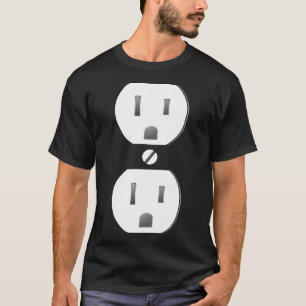 Electrical Outlet Socket Easy Costume  T-Shirt