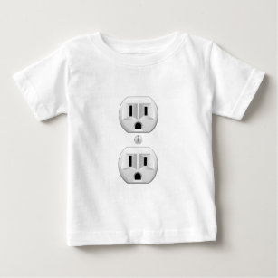 Electrical Plug Click to Customize Colour Decor Baby T-Shirt