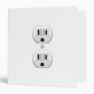 Electrical Plug Click to Customize Colour Decor Binder