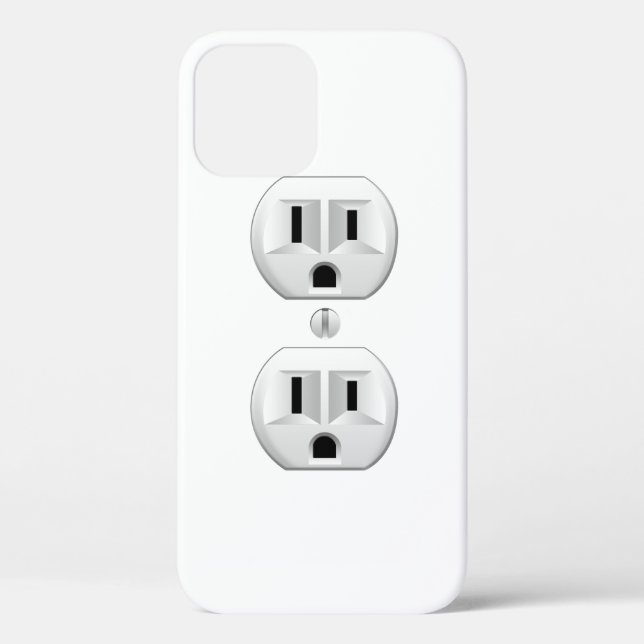 Electrical Plug Click to Customize Colour Decor Case-Mate iPhone Case (Back)