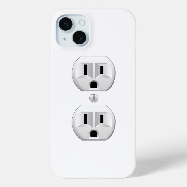 Electrical Plug Click to Customize Colour Decor Case-Mate iPhone Case (Back)