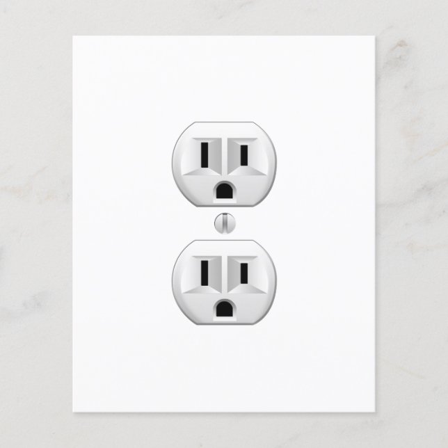 Electrical Plug Click to Customize Colour Decor Flyer (Front)