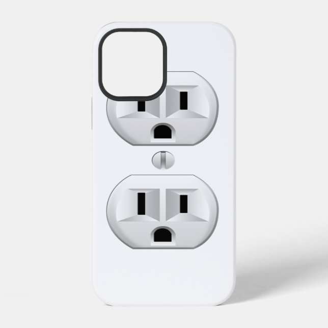 Electrical Plug Click to Customize Colour Decor iPhone Case (Back)