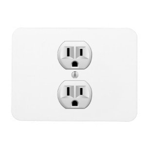 Electrical Plug Click to Customize Colour Decor Magnet