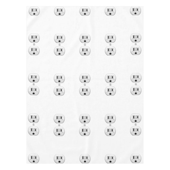 Electrical Plug Click to Customize Colour Decor Tablecloth (Front)