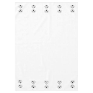 Electrical Plug Click to Customize Colour Decor Tablecloth