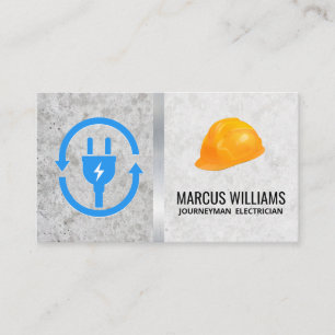 Electrical Plug   Hardhat Business Card