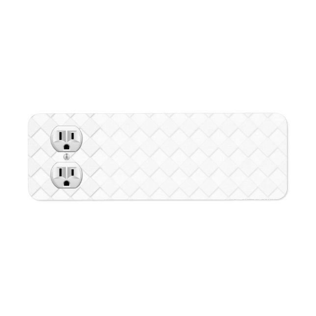 Electrical Plug Wall Outlet Fun Customize This (Front)
