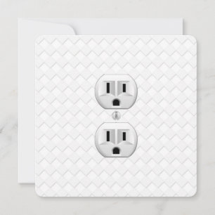 Electrical Plug Wall Outlet Fun Customize This