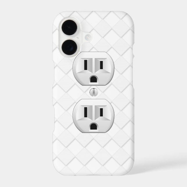 Electrical Plug Wall Outlet Fun Customize This (Back)
