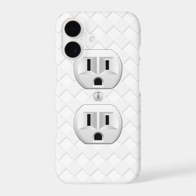 Electrical Plug Wall Outlet Fun Customize This (Back)