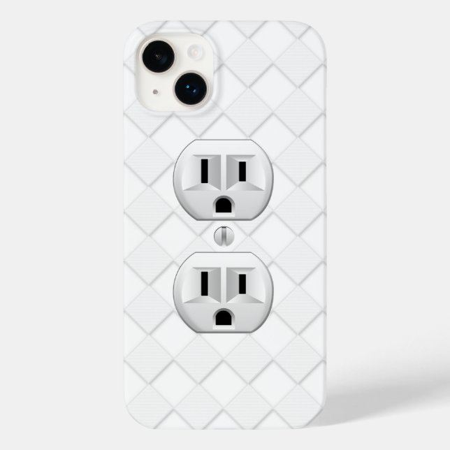 Electrical Plug Wall Outlet Fun Customize This Case-Mate iPhone Case (Back)