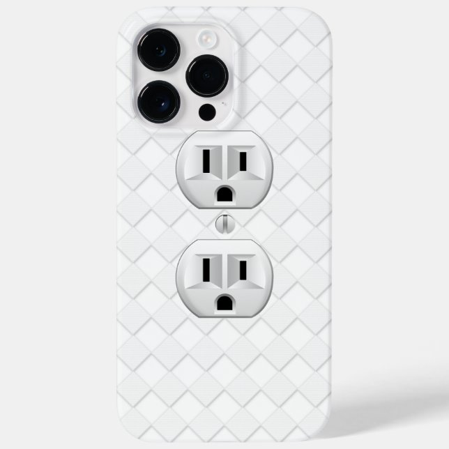 Electrical Plug Wall Outlet Fun Customize This Case-Mate iPhone Case (Back)