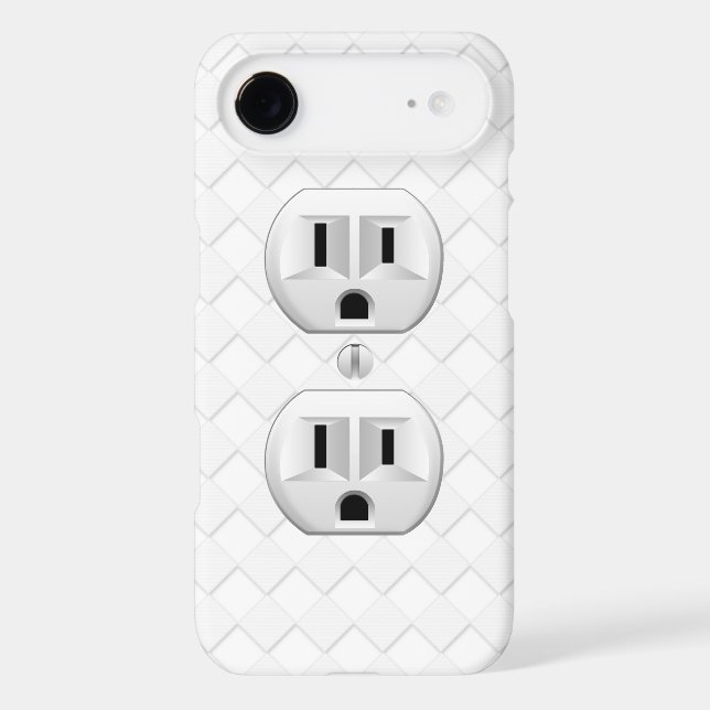 Electrical Plug Wall Outlet Fun Customize This Case-Mate iPhone Case (Back)