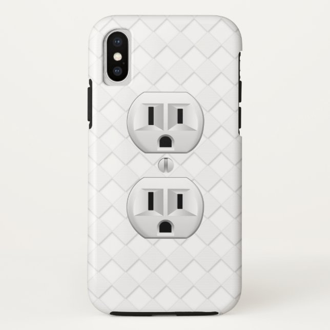 Electrical Plug Wall Outlet Fun Customize This Case-Mate iPhone Case (Back)