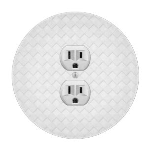 Electrical Plug Wall Outlet Fun Customize This Cutting Board