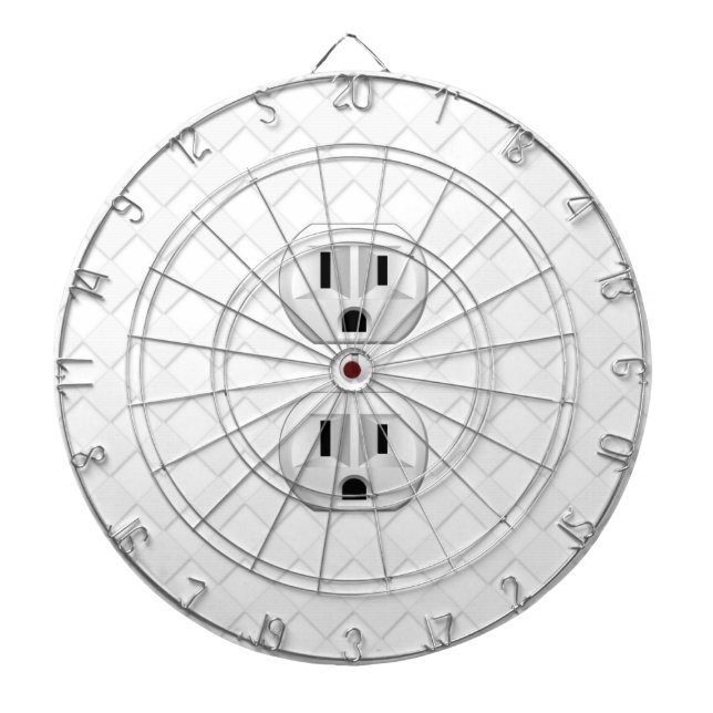 Electrical Plug Wall Outlet Fun Customize This Dartboard (Front)