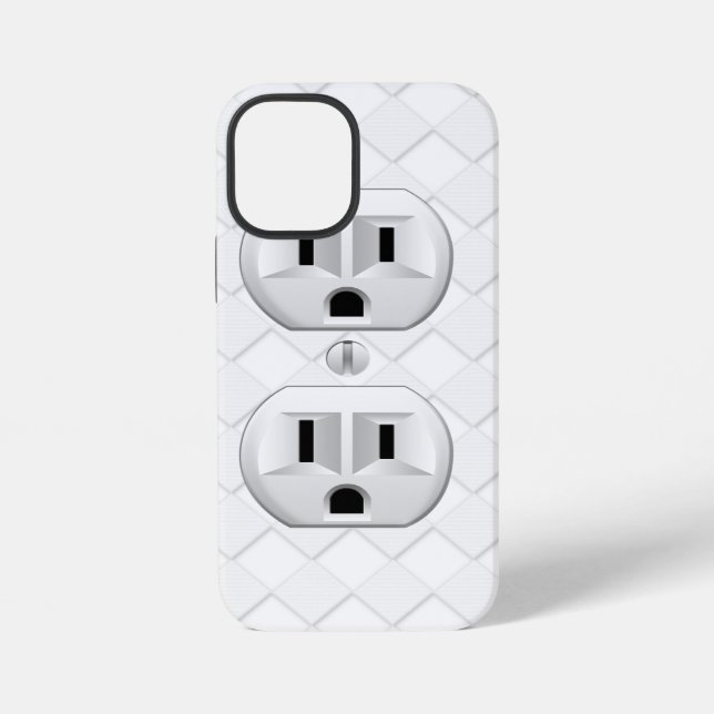 Electrical Plug Wall Outlet Fun Customize This iPhone Case (Back)