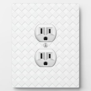 Electrical Plug Wall Outlet Fun Customize This Plaque
