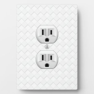 Electrical Plug Wall Outlet Fun Customize This Plaque