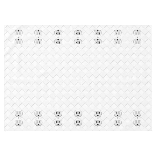 Electrical Plug Wall Outlet Fun Customize This Tablecloth (Front (Horizontal))