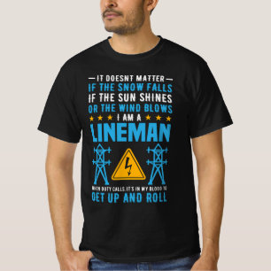 Electrical Power Lineman Utility Lineman T-Shirt