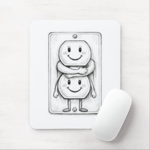 Electrical Socket Hug Mouse Pad