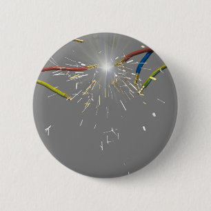 electrical spark 2 inch round button