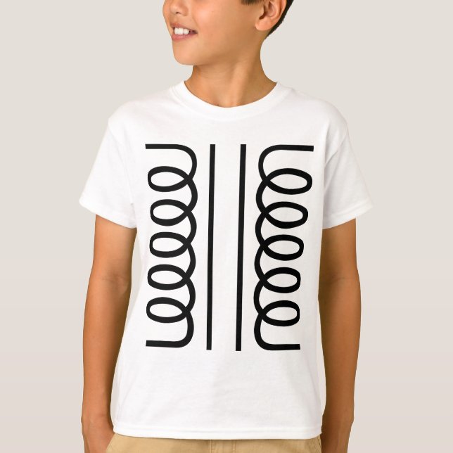 Electrical Transformer - Black T-Shirt (Front)